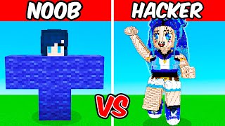 NOOB VS HACKER: ItsFunneh Build Challenge (Minecraft)