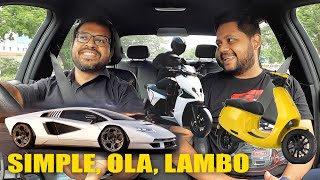 About OLA, Simple Energy and the Lamborghini Countach