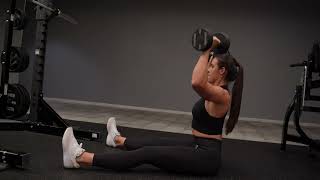 Floor Seated Dumbbell Shoulder Press