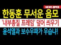 속보) '배신자' 한동훈 무서운 음모, 윤석열과 보수우파가 핫바지로 보이냐! 놀라운 사실이 드러났다!!