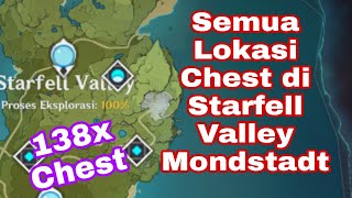 Semua Lokasi Chest di Starfell Valley Mondstadt || Genshin Impact