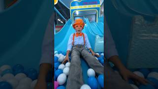 Kid Blippi Learns Colors at the Indoor Playground! #blippi #shorts