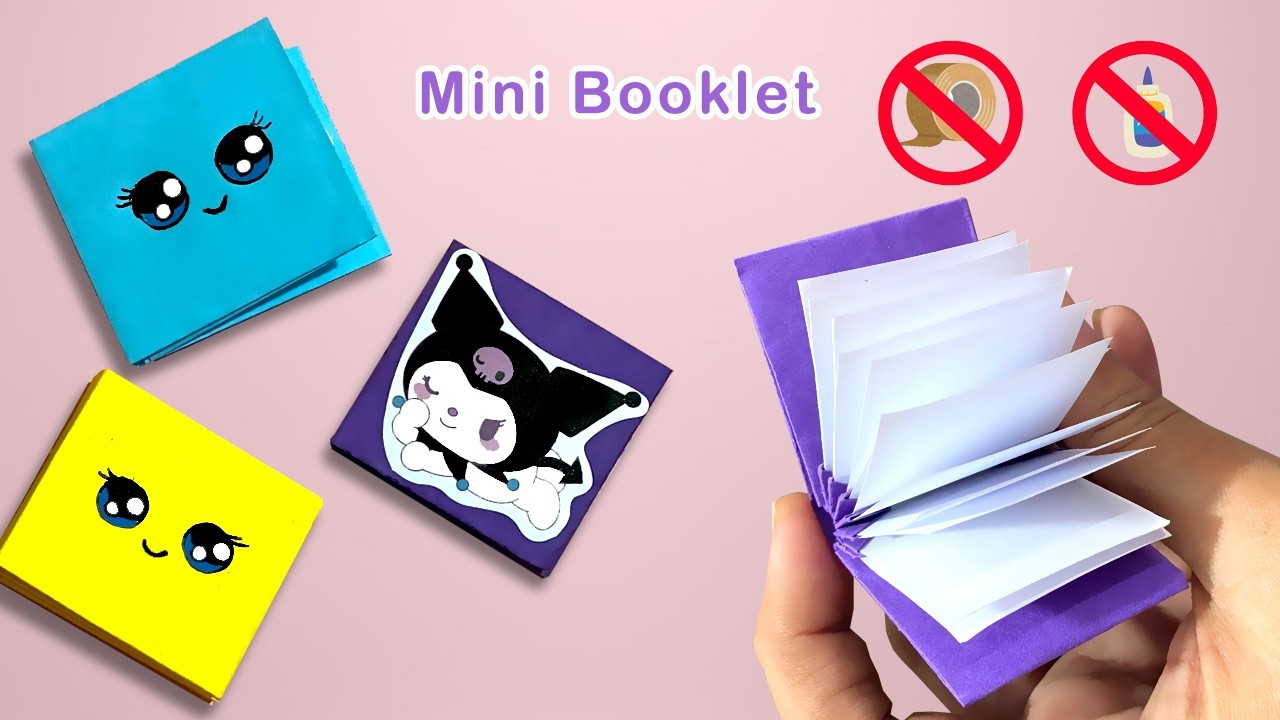 Diy Mini Origami Blizzard Book No Glue No Tape No Scissors Mini