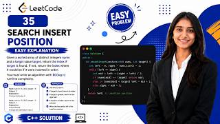 LeetCode 35 - Search Insert Position | Binary Search Explained 🔥