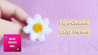 DIY: Easy Pipe Cleaner Daisy Flower | Pipe Cleaner Craft | Spring Craft.