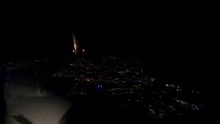 KLM Boeing 737 Night Landing at Schiphol