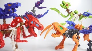 第4弾 ほねほねザウルス ブロックス 2019 全４種 開封 組立 Dinosaur Figure 食玩 Japanese candy toys