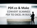 Convert Scanned PDFs to Excel in Bulk with PDF.co and Make