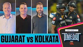 IPL 2024 - GT vs KKR | Timeout LIVE | Titans eliminated after washout in Ahmedabad