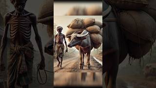 Beautiful story of a lazy buffalo and camel #buffalo#ai #cow #youtubeshorts