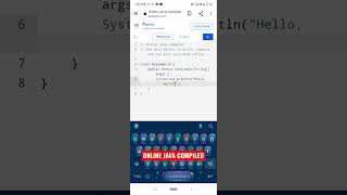 #Online java compiler
