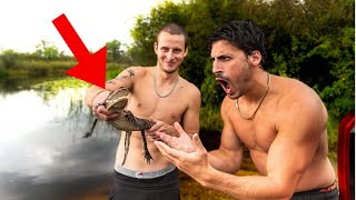 BIT BY BABY GATOR WITH LEVI KITCHEN!!!