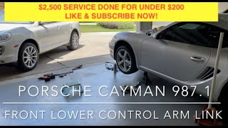 8 min DIY on #Porsche #Cayman #987.1 changing #LOWER #CONTROL #ARM #END #LINK /#DIAGONAL#ARM $2,500!