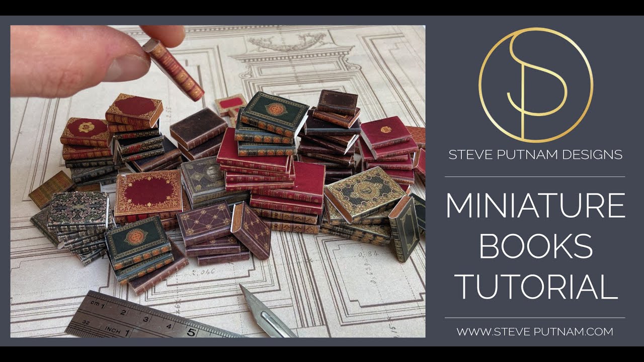1 12 Scale Miniature Books Tutorial Youtube