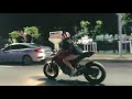 ducati monster cafe racer into the night