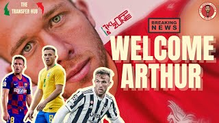 WELCOME TO LIVERPOOL #ARTHUR MELO | DEADLINE DAY NEWS | THE TRANSFER HUB