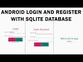 Login and Register Android with SQLite Database