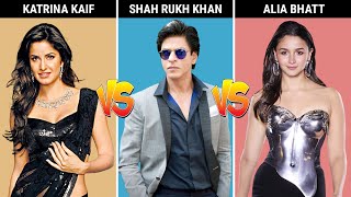 COMPARISON: Shahrukh Khan vs Katrina Kaif vs Alia Bhatt