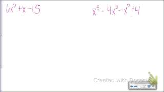 7.1 Factoring