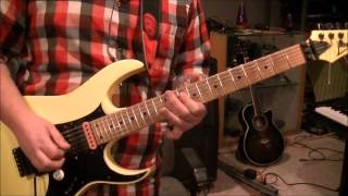 How to play Kick It All Over by Greg Howe on guitar by Mike Gross