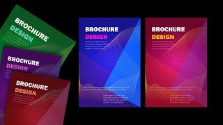 Modern Brochure design in Adobe Illustrator tutorial