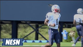 First Look At Antonio Brown Practicing With Patriots