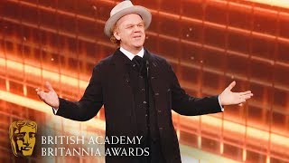 John C. Reilly Pays Tribute to Steve Coogan with Funny Speech | 2019 BAFTA Britannia Awards