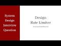 System Design Interview - Rate Limiting (local and distributed)