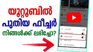 യൂറ്റൂബില്‍ പുതിയ ഫീച്ചര്‍ വന്നു | Youtube new feature audio balance | Settings Uodate new feature m