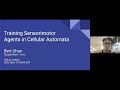 Cohere For AI: Training Sensorimotor Agency in Cellular Automata with Bert Chan