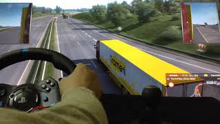 Scania Streamline Highline 440hp - Logitech G29 Steering Wheel & Shifter - Euro Truck Simulator 2.
