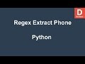 Selenium Python Regex Extract Phone Number