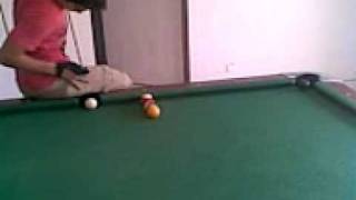 Pool TricK ShoT By GerO KiMO (the cue turn ..... touch ;-) )