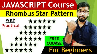 JavaScript Star Pattern Program| Rhombus Star Pattern | JavaScript Tutorial