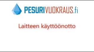 Pesurivuokraus.fi - Tekstiilipesurin käyttöohjeet ja puhdistus