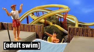 Waterslide Fail | Robot Chicken | Adult Swim