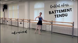 https://www.primaballetclass.com   Battement Tendu 1.p. - Bar - Advanced