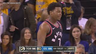 Kyle Lowry Pushed by Mark Stevens during Finals Game 3