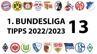 Bundesligatipps 1.Liga - 13.Spieltag - Saison 2022/2023