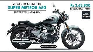 2023 Royal Enfield Super Meteor 650 Price List in India 🇮🇳