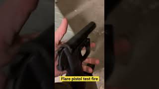 Flare gun test firing