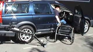 Abiloader in Volvo XC70,  part 1 - wheelchair out