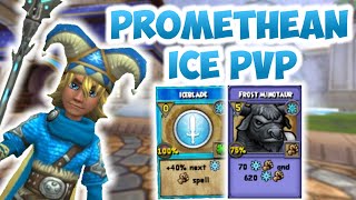 Wizard101: Promethean (99) Ice PVP | ABUSING FROST MINOTAUR!!