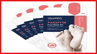 MEDIHEAL Paraffin Foot Mask EX. 5 Pairs, Exfoliating Foot Mask for Dead Skin Removal and Repairing