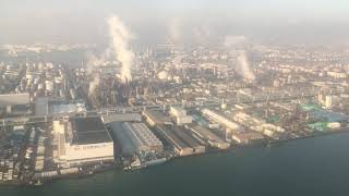 飛行機 車窓(機窓) 羽田空港→八丈島空港/ ANA1891便 羽田730発