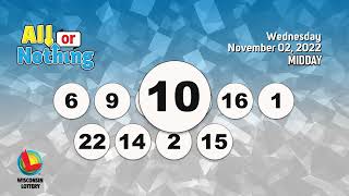 Wisconsin Lottery Midday Draw 11/02/2022