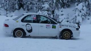 Paul Eklund and Matt Barnes at Big White Winter Rally 2016