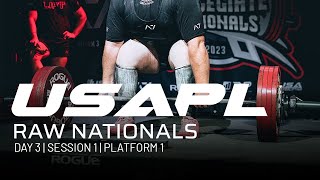 2023 USAPL Raw Nationals | Day 3 - Session 1 - Platform 1