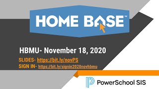 PowerSchool Home Base Meet-Up November 2020