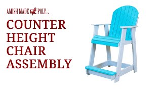 Amish Made Poly Counter Height Chair Assembly